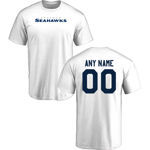 Men Seattle Seahawks Design-Your-Own Short Sleeve Custom NFL T-Shirt